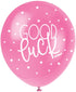 Pearlised Latex Assorted Good Luck Balloons, Pack of 5