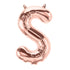 16'' Foil Letter S - Rose Gold Packaged Air Fill
