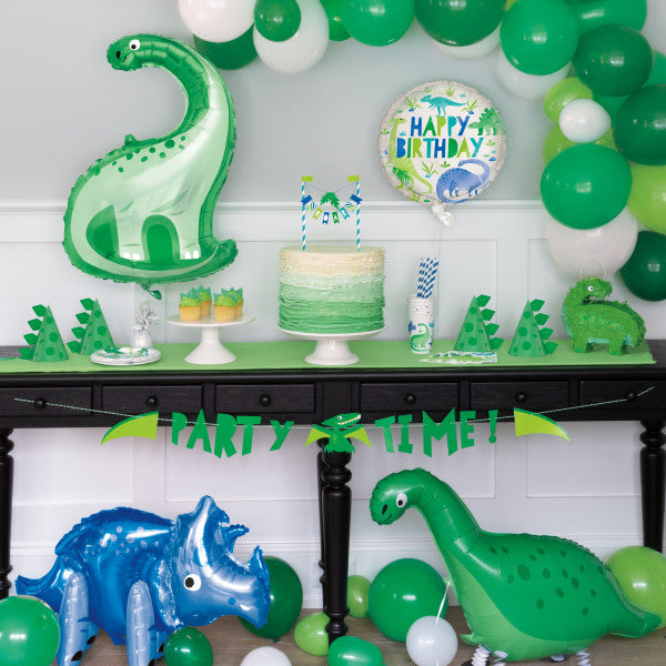 Dinosaur Party Time Banner