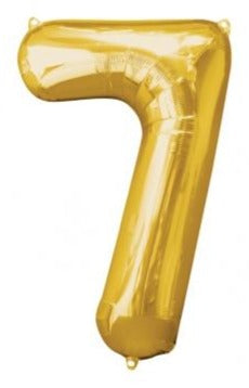 34'' SHAPE FOIL NUMBER 7 - GOLD (ANAGRAM)