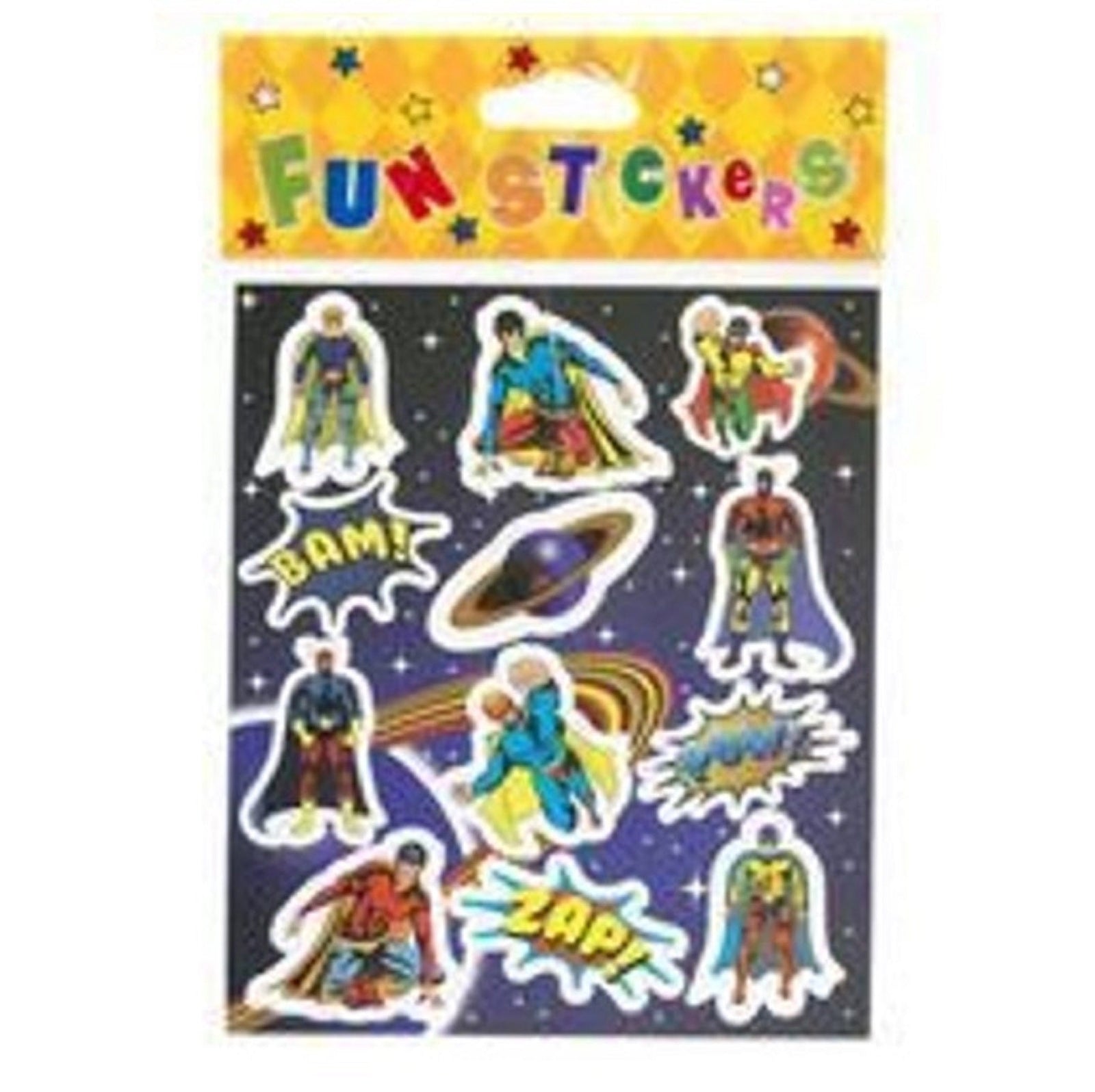 Super Hero Sticker Sheet Party Bag Toy Filler