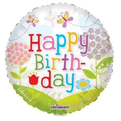9'' HAPPY BIRTHDAY AIRFILL (REQUIRES HEAT SEAL) 10PK (Flat)