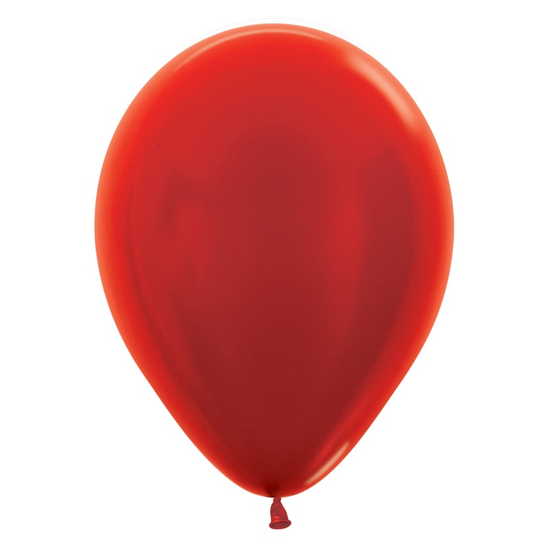 5'' METALLIC RED LATEX SEMPERTEX 100PK