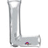 34'' SUPER SHAPE FOIL LETTER L SILVER (ANAGRAM)