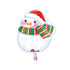 BUNDLED UP SNOWMAN JUNIOR SHAPE FOIL BALLOON