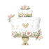 41'' GLITTER GOLD WEDDING CAKE SHAPE FOIL BALLOON