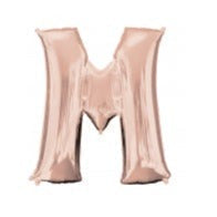 34'' SHAPE FOIL LETTER M - ROSE GOLD (ANAGRAM)
