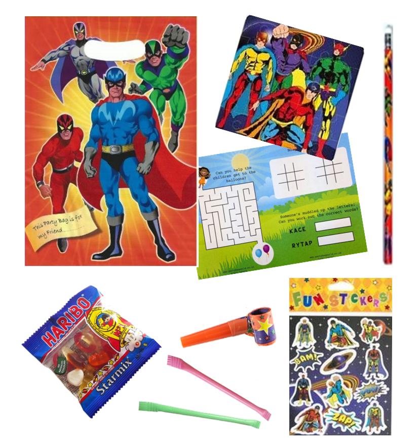 Super Hero Ready to be Packed Party Bag B