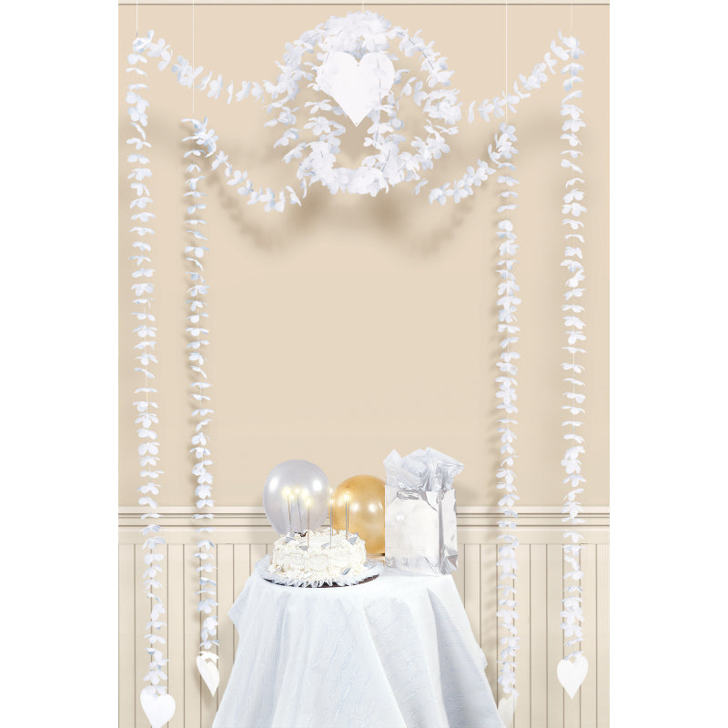 Hanging Decoration Flowers & Hearts Wedding