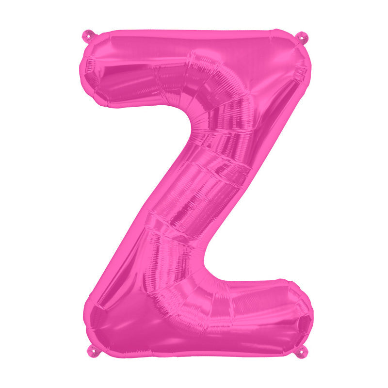 16'' Foil Letter Z - Magenta Packaged Air Fill