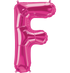 34'' SUPER SHAPE FOIL LETTER F - MAGENTA