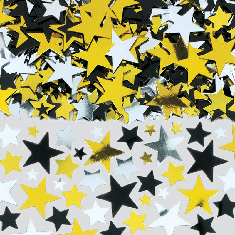 CONFETTI 70G MIX BLK/SLV/GLD