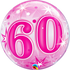22'' BUBBLE 60 PINK STARBURST SPARKLE