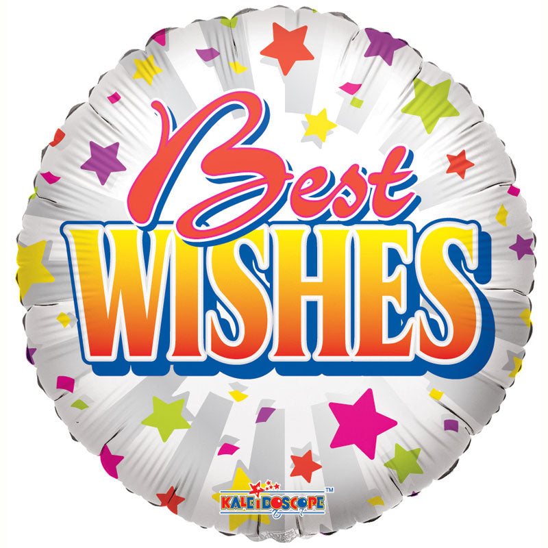 18'' BEST WISHES STARS FOIL BALLOON
