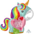 UNICORN LOVE JUNIOR SHAPE FOIL BALLOON 17''/43cm w x 21''/53cm