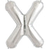 34'' SUPER SHAPE FOIL LETTER X - SILVER