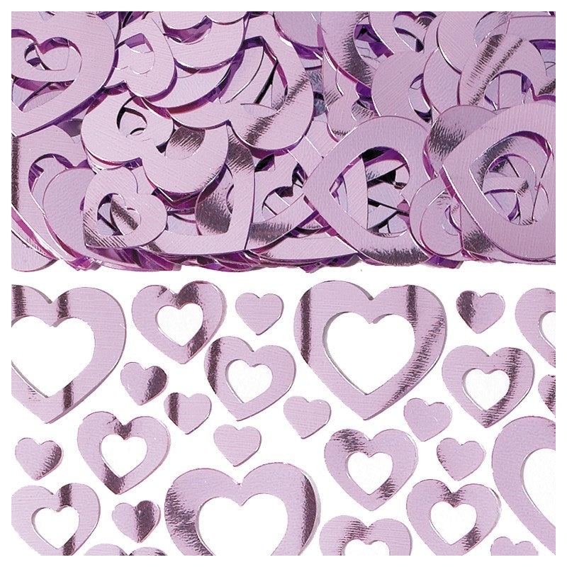 CONFETTI HEART SHIMMER-PINK