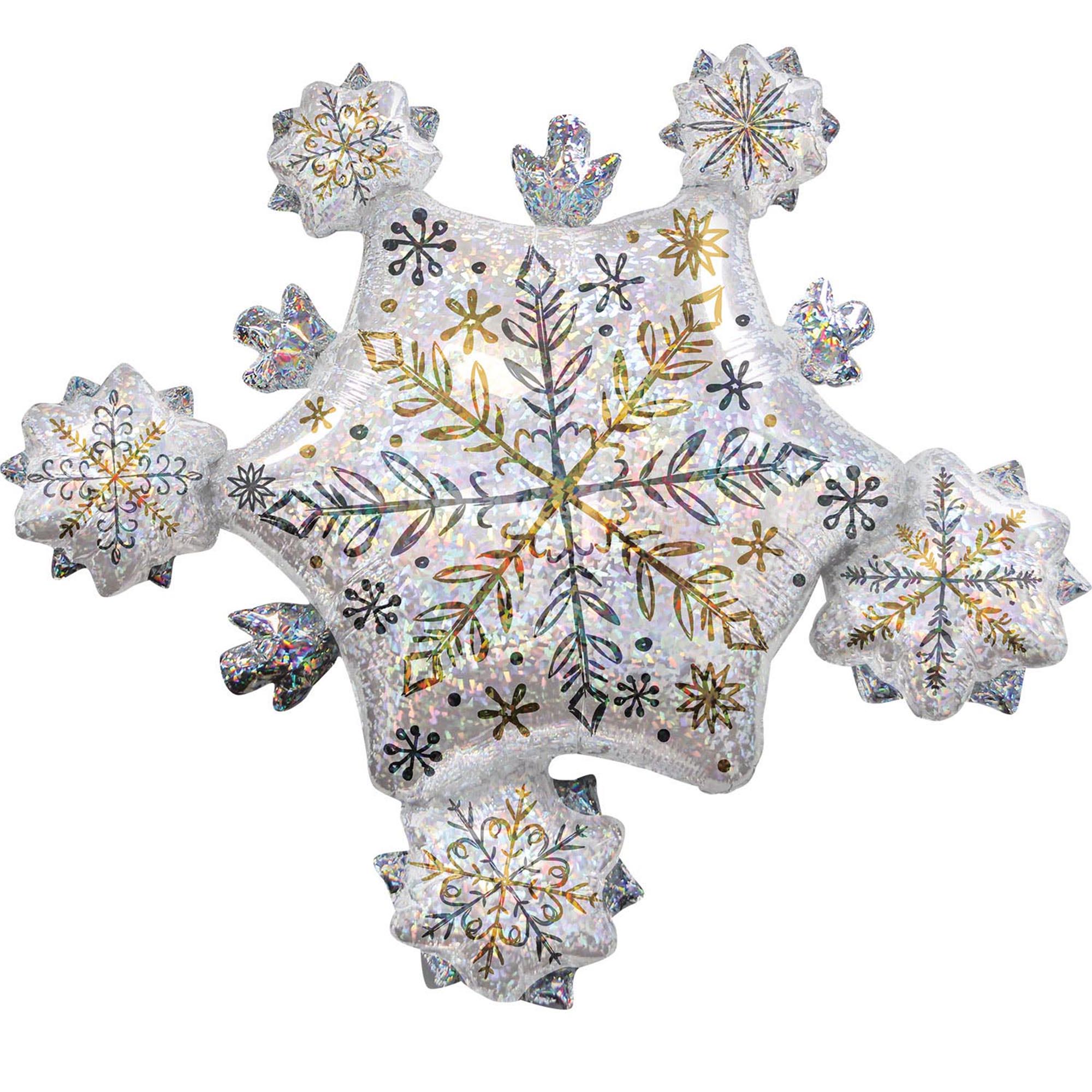 Snowflake Holographic Balloon 32''