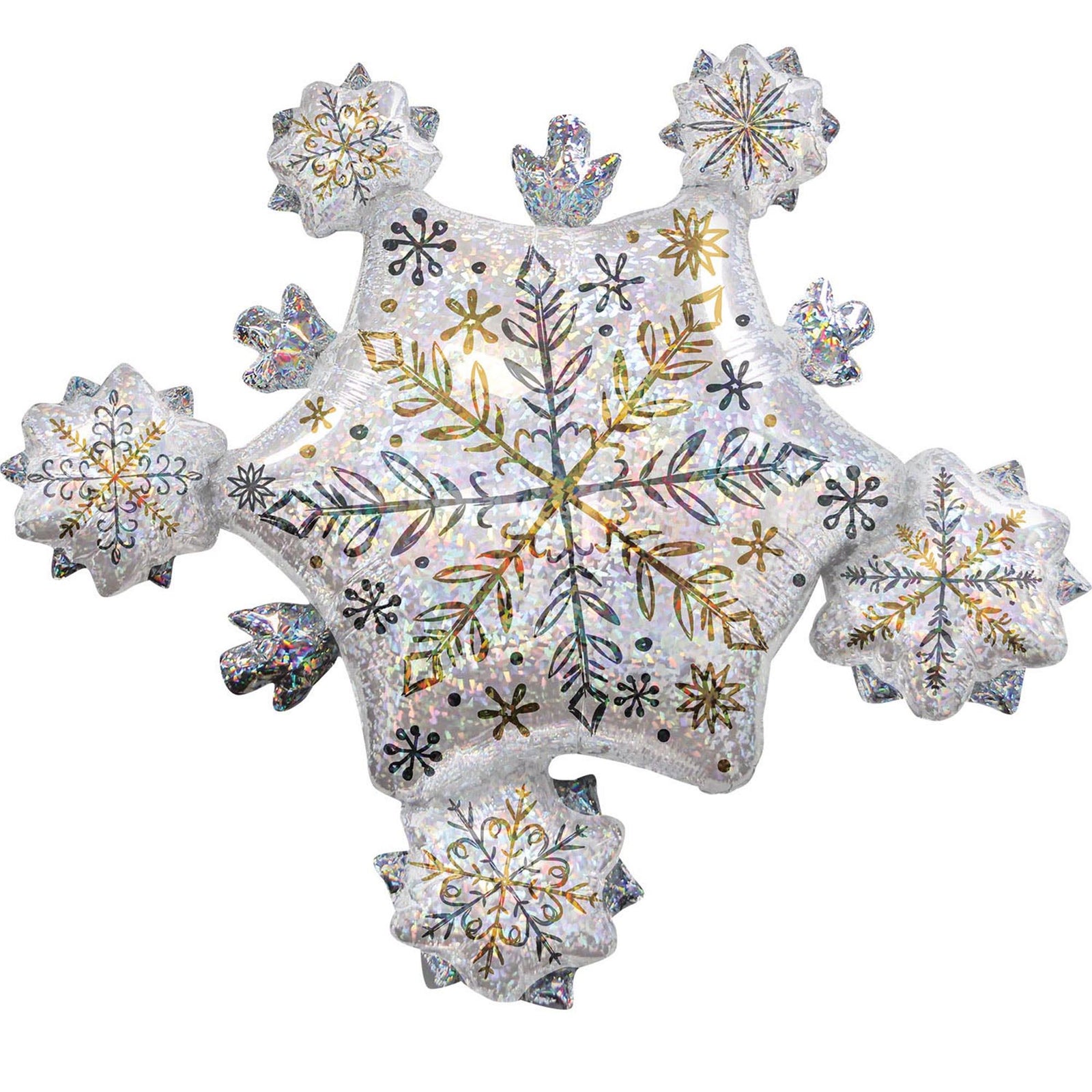 Snowflake Holographic Balloon 32''