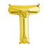 16'' Foil Letter T - Gold Packaged Air Fill
