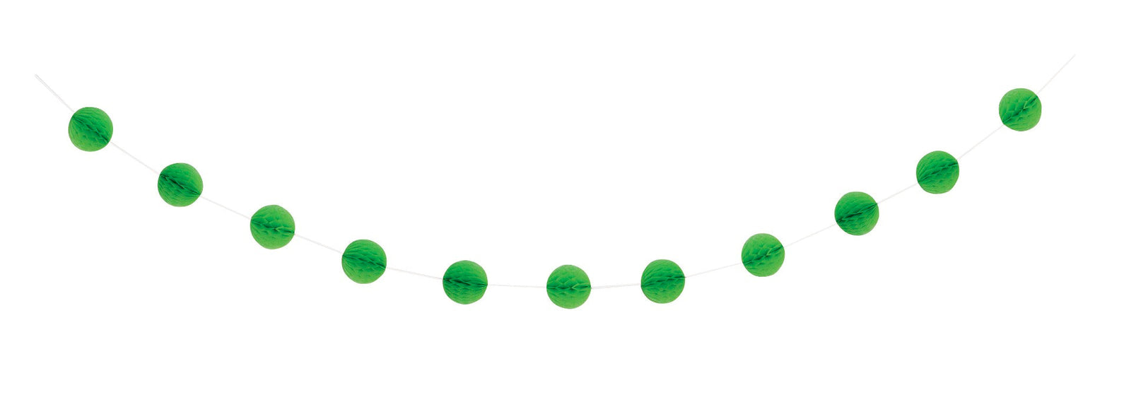 Lime Green Honeycomb Ball Garland