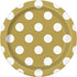 Gold Polka Dot Dessert Plates 8pk