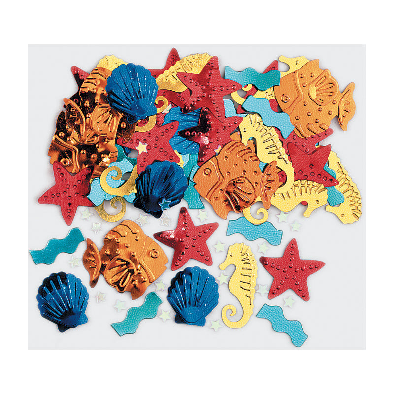 CONFETTI EMB LUAU-SEA LIFE MLT