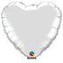 36'' HEART SILVER PLAIN FOIL