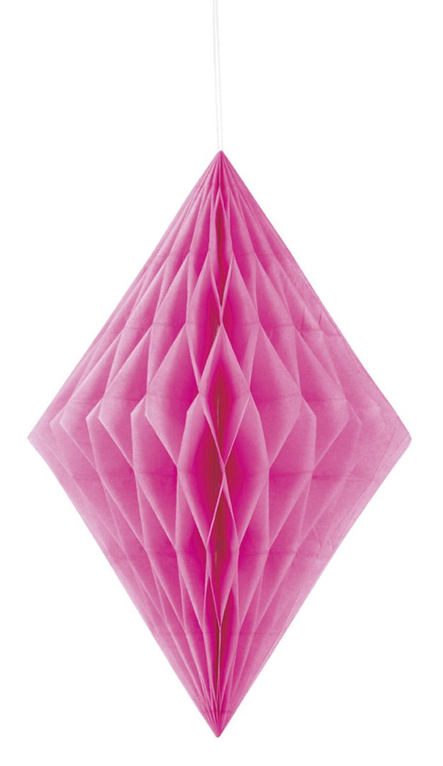 Hot Pink Diamond Honeycomb Decoration