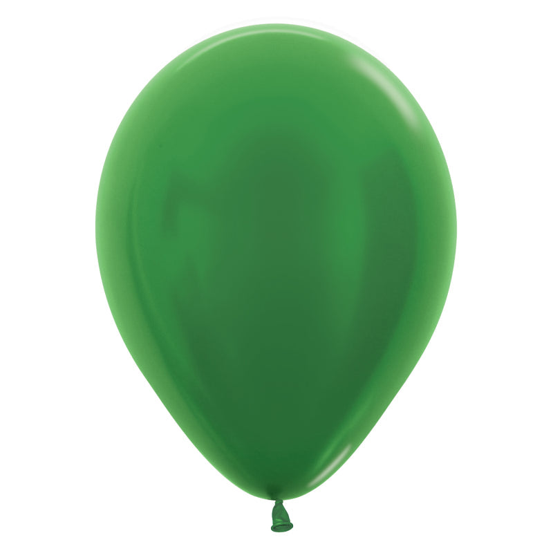 5'' METALLIC GREEN LATEX SEMPERTEX 100PK