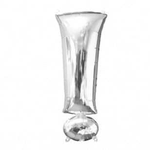 34'' SYMBOL ! SILVER SUPER SHAPE