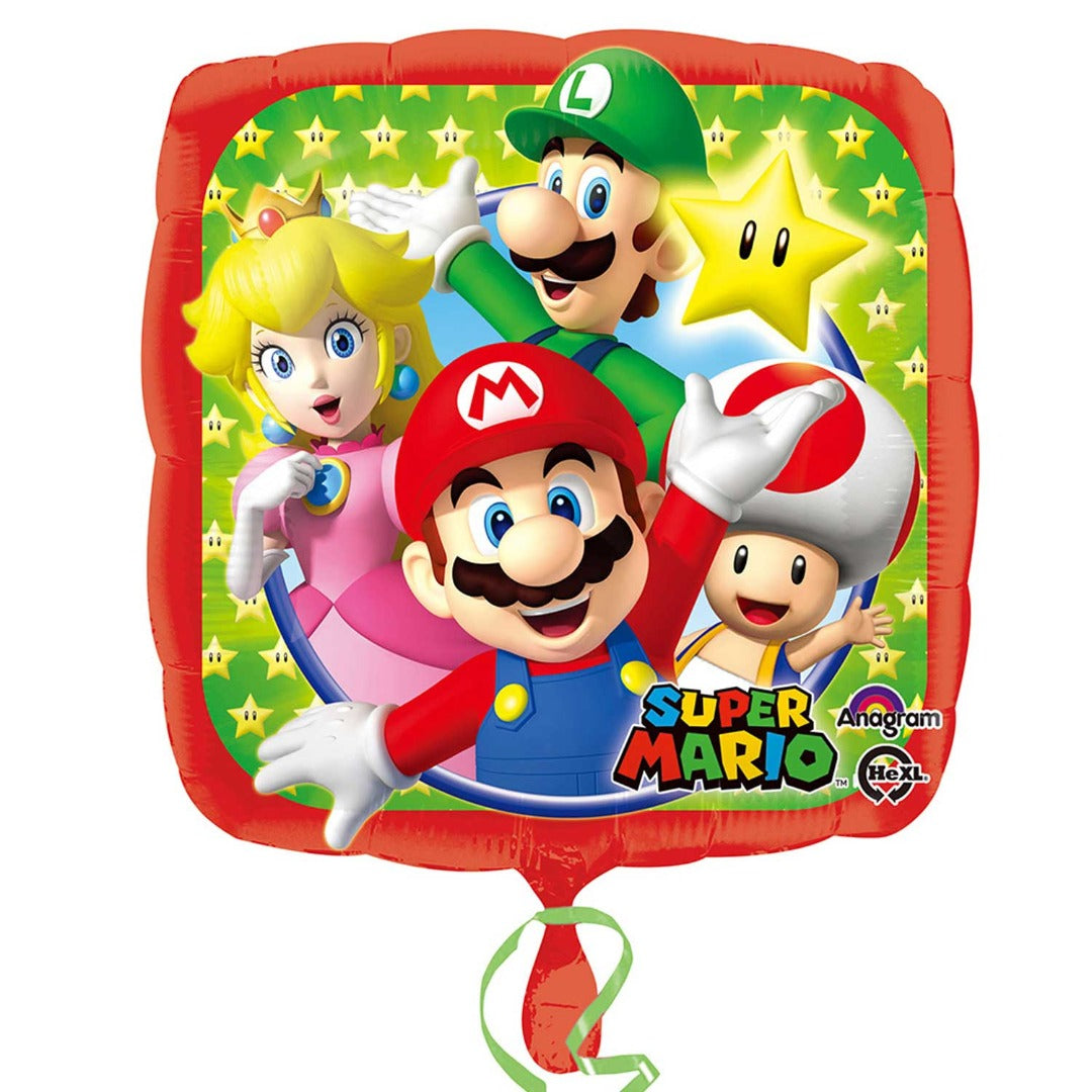 Super Mario Birthday Foil Balloon