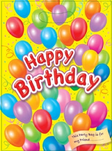 Happy Birthday Party Bag (Yellow)