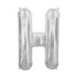 16'' Foil Letter H - Silver Packaged Air Fill