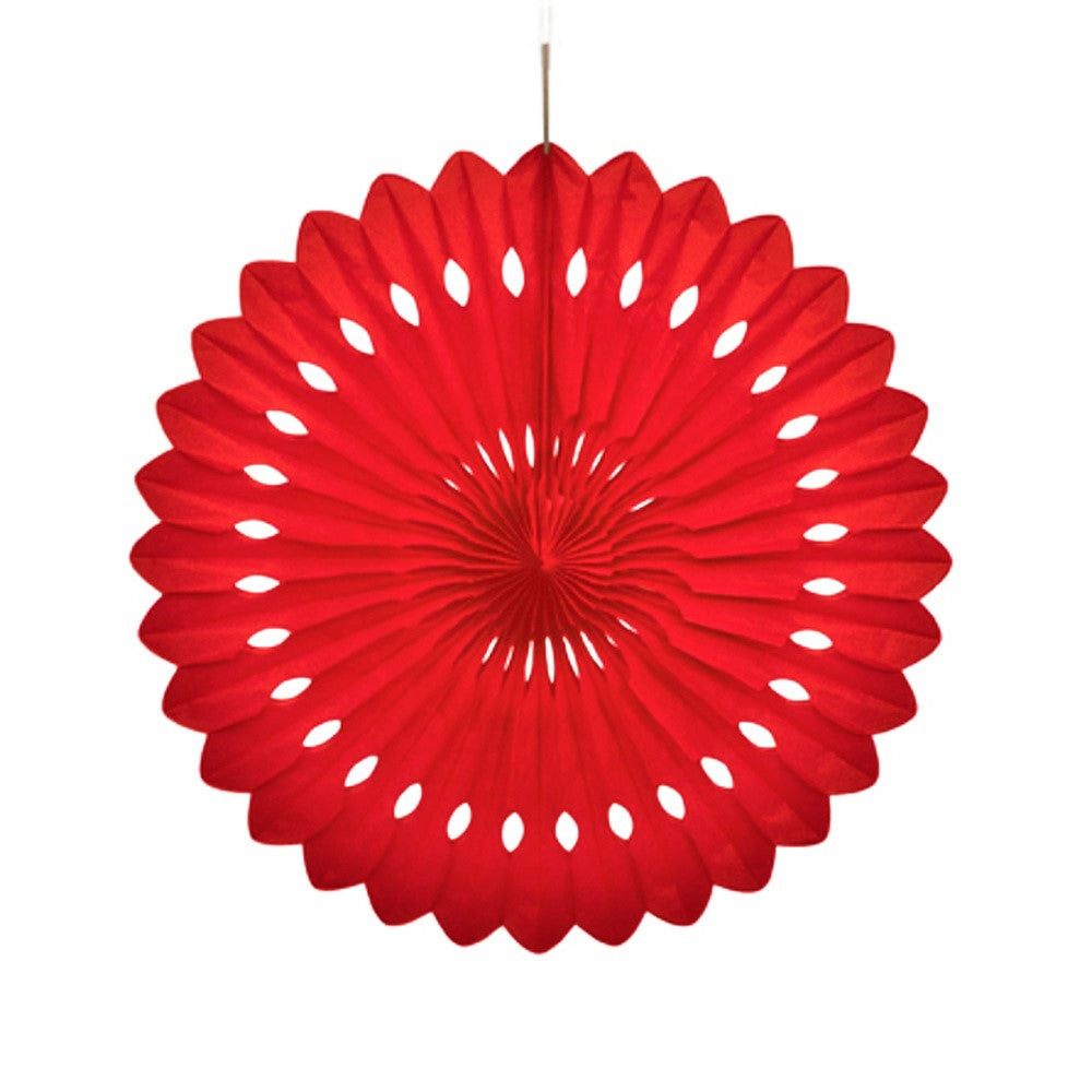 Red Paper Fan Decoration