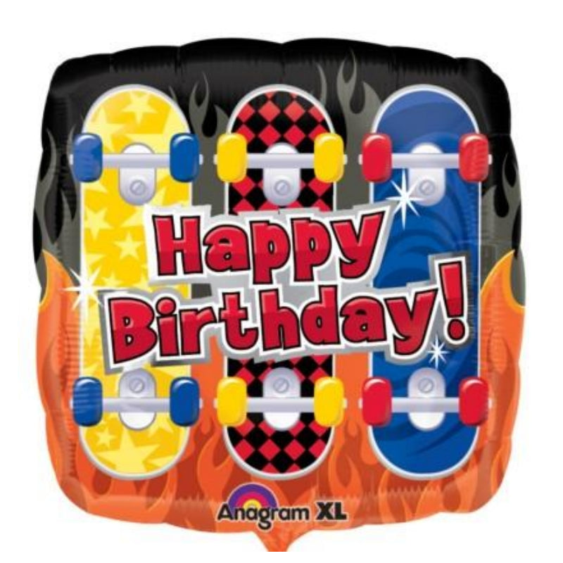 18'' FOIL BIRTHDAY SKATEBOARDS