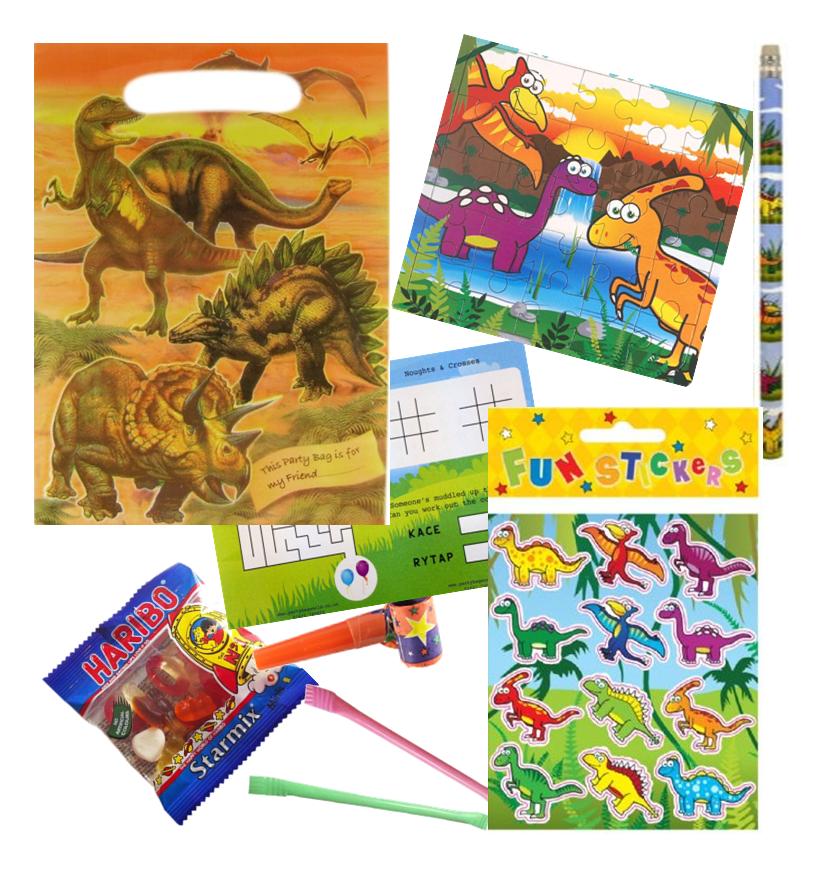 Dinosaur Ready to be Packed Party Bag B