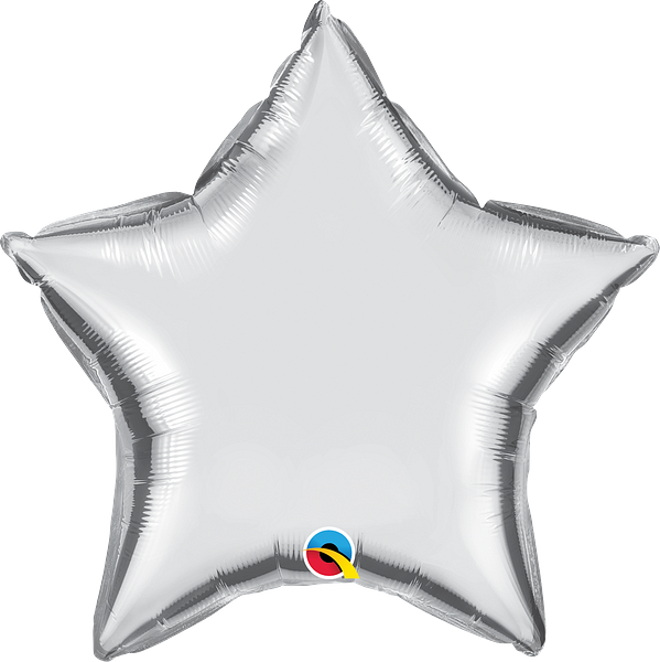 20'' STAR SILVER PLAIN FOIL