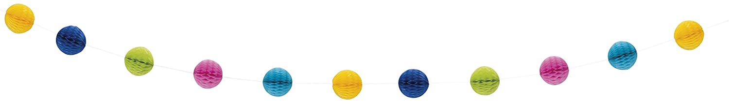 Rainbow Honeycomb Ball Garland