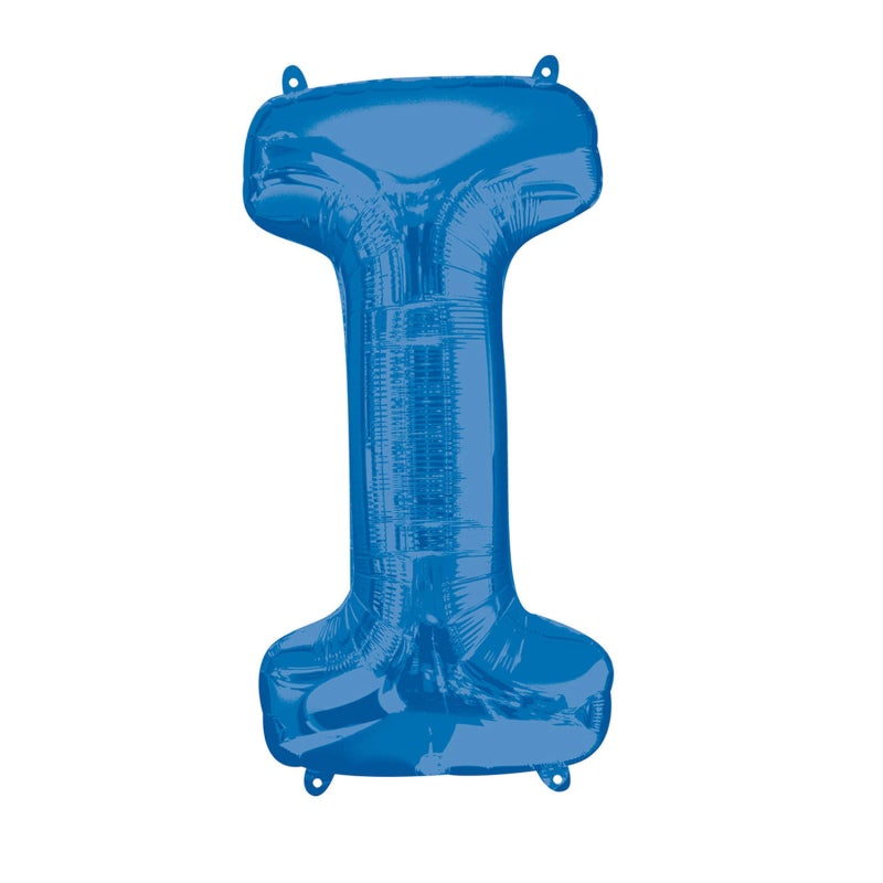 34'' SUPER SHAPE FOIL LETTER I - BLUE (ANAGRAM)