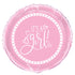 Pink Hearts Baby Shower Round Foil Balloon 18''