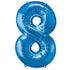 34'' SHAPE FOIL NUMBER 8 - BLUE (ANAGRAM)