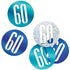 BLUE GLITZ 60 BIRTHDAY CONFETTI 14G
