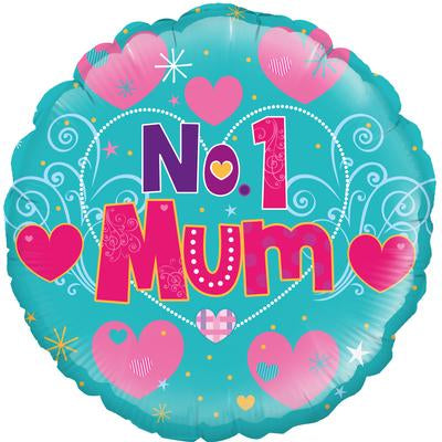 18'' FOIL BALLOON NO 1 MUM
