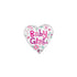 18'' BABY GIRL HEART FOIL BALLOON
