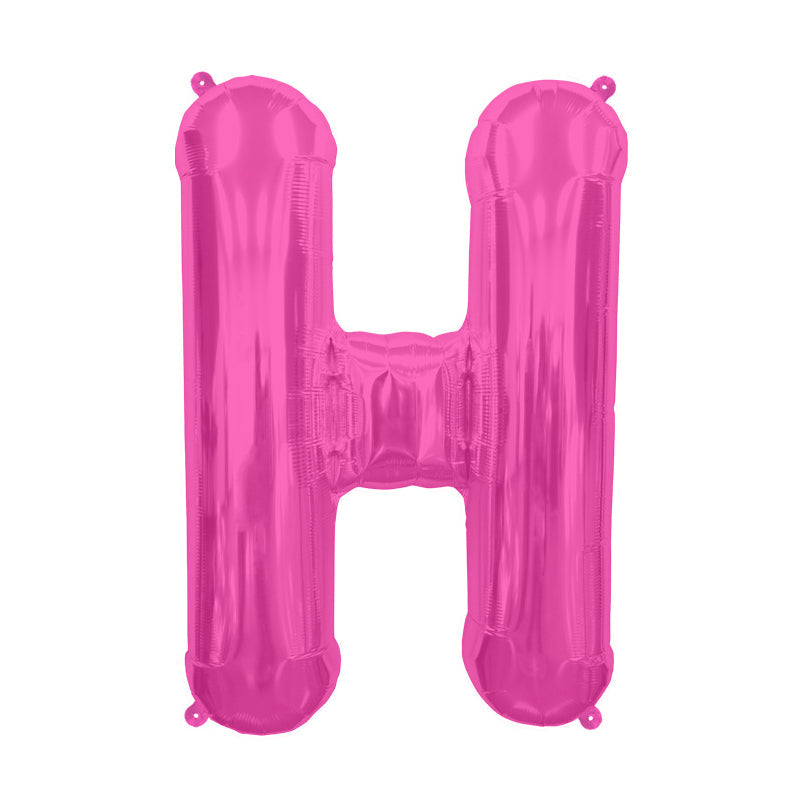 16'' Foil Letter H - Magenta Packaged Air Fill