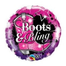18'' BOOTS & BLING FOIL BALLOON