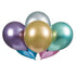 Assorted Solid Color Platinum 11'' Latex Balloons, 6pk