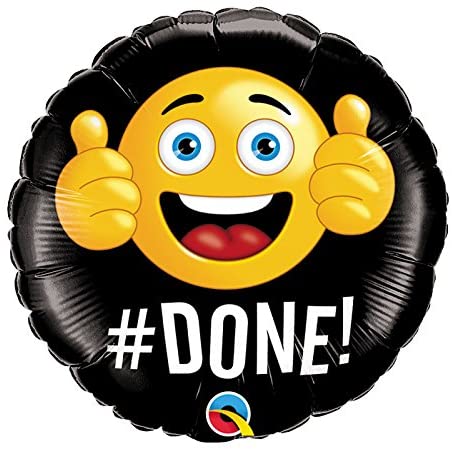 18'' #DONE FOIL BALLOON