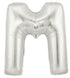 40'' SUPER SHAPE FOIL LETTER M - SILVER